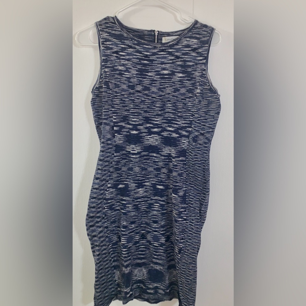 Calvin Klein M. blue and white mini dress